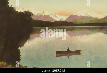 Art inspiré par Diamond Lake, Paradise, Head of Lake Wakatipu, Nouvelle-Zélande, studio Muir & Moodie, 1904, Wakatipu, Lake, œuvres classiques modernisées par Artotop avec une touche de modernité. Formes, couleur et valeur, impact visuel accrocheur sur l'art émotions par la liberté d'œuvres d'art d'une manière contemporaine. Un message intemporel qui cherche une nouvelle direction créative. Artistes qui se tournent vers le support numérique et créent le NFT Artotop Banque D'Images