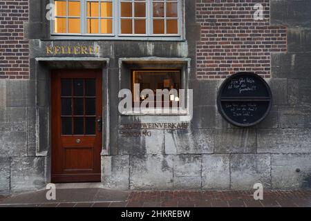 Brême, Allemagne - 16 2022 janvier le Bremen Ratskeller est la cave à vin du conseil de la mairie de Brême. Il a été fondé en 1405 Banque D'Images