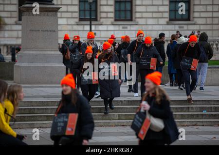 Londres, Angleterre, Royaume-Uni.5th févr. 2022.Les Néo-Zélandais de Londres ont célébré le jour de Waitangi sur la place du Parlement (Credit image: © Tayfun Salci/ZUMA Press Wire) Banque D'Images