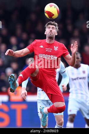 Kidderminster, Angleterre, le 5th février 2022.Mark Carrington de Kidderminster Harriers lors du match de la coupe Emirates FA au stade Aggborough, Kidderminster.Le crédit photo doit être lu : Darren Staples / Sportimage Banque D'Images