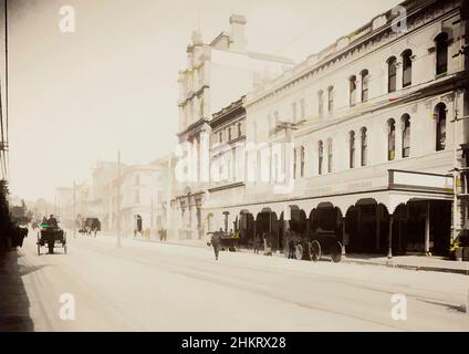 Art inspiré par Queen Street, Auckland, studio Muir & Moodie, vers 1909, Auckland, œuvres classiques modernisées par Artotop avec une touche de modernité. Formes, couleur et valeur, impact visuel accrocheur sur l'art émotions par la liberté d'œuvres d'art d'une manière contemporaine. Un message intemporel qui cherche une nouvelle direction créative. Artistes qui se tournent vers le support numérique et créent le NFT Artotop Banque D'Images