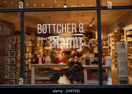 Bremen, Allemagne - Jan 16 2022 Böttcherstrasse est une rue dans le centre historique de Brême, Allemagne.No 8 est un magasin Banque D'Images