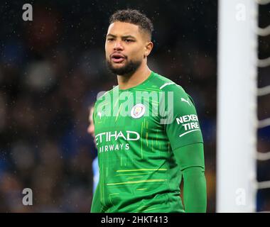 5th février 2022 : City Stadium, Manchester, Angleterre; football de la FA Cup, Manchester City versus Fulham; gardien de but de Manchester City Zack Steffen Banque D'Images