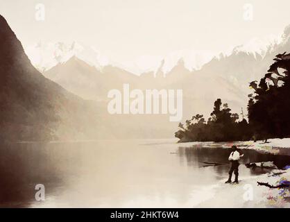 Art inspiré par le nord du Fiord - Lac te Anau, studio Burton Brothers, 1870-1880s, te Anau, Lac, Œuvres classiques modernisées par Artotop avec une touche de modernité. Formes, couleur et valeur, impact visuel accrocheur sur l'art émotions par la liberté d'œuvres d'art d'une manière contemporaine. Un message intemporel qui cherche une nouvelle direction créative. Artistes qui se tournent vers le support numérique et créent le NFT Artotop Banque D'Images