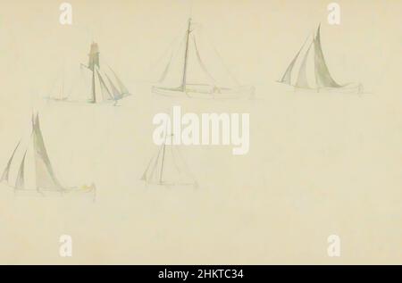 Art inspiré par la feuille d'étude avec des bateaux à voile et des navires, les œuvres classiques modernisées par Artotop avec une touche de modernité. Formes, couleur et valeur, impact visuel accrocheur sur l'art émotions par la liberté d'œuvres d'art d'une manière contemporaine. Un message intemporel qui cherche une nouvelle direction créative. Artistes qui se tournent vers le support numérique et créent le NFT Artotop Banque D'Images