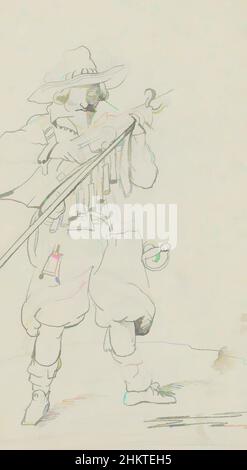 Art inspiré par Soldier fermant la casserole de son musket, les œuvres classiques modernisées par Artotop avec une touche de modernité. Formes, couleur et valeur, impact visuel accrocheur sur l'art émotions par la liberté d'œuvres d'art d'une manière contemporaine. Un message intemporel qui cherche une nouvelle direction créative. Artistes qui se tournent vers le support numérique et créent le NFT Artotop Banque D'Images