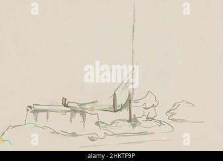 Art inspiré par le bateau à voile, les œuvres classiques modernisées par Artotop avec une touche de modernité. Formes, couleur et valeur, impact visuel accrocheur sur l'art émotions par la liberté d'œuvres d'art d'une manière contemporaine. Un message intemporel qui cherche une nouvelle direction créative. Artistes qui se tournent vers le support numérique et créent le NFT Artotop Banque D'Images