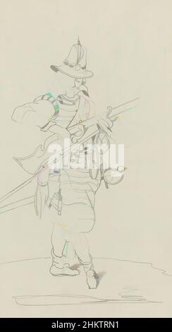 Art inspiré par Soldier fermant la casserole de son musket, les œuvres classiques modernisées par Artotop avec une touche de modernité. Formes, couleur et valeur, impact visuel accrocheur sur l'art émotions par la liberté d'œuvres d'art d'une manière contemporaine. Un message intemporel qui cherche une nouvelle direction créative. Artistes qui se tournent vers le support numérique et créent le NFT Artotop Banque D'Images