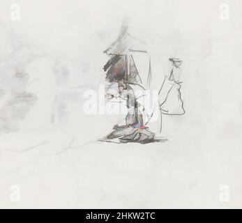 L'art inspiré par une femme est assis sous un parasol. Deux femmes sur la plage, Classic œuvres modernisées par Artotop avec un peu de modernité. Formes, couleur et valeur, impact visuel accrocheur sur l'art émotions par la liberté d'œuvres d'art d'une manière contemporaine. Un message intemporel qui cherche une nouvelle direction créative. Artistes qui se tournent vers le support numérique et créent le NFT Artotop Banque D'Images