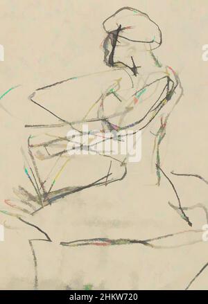 Art inspiré par la figure assise, les œuvres classiques modernisées par Artotop avec une touche de modernité. Formes, couleur et valeur, impact visuel accrocheur sur l'art émotions par la liberté d'œuvres d'art d'une manière contemporaine. Un message intemporel qui cherche une nouvelle direction créative. Artistes qui se tournent vers le support numérique et créent le NFT Artotop Banque D'Images