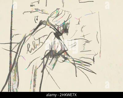 L'art inspiré par l'homme est debout sur un balcon. Algérien, penchée sur une balustrade Biskra, oeuvres classiques modernisées par Artotop avec un peu de modernité. Formes, couleur et valeur, impact visuel accrocheur sur l'art émotions par la liberté d'œuvres d'art d'une manière contemporaine. Un message intemporel qui cherche une nouvelle direction créative. Artistes qui se tournent vers le support numérique et créent le NFT Artotop Banque D'Images