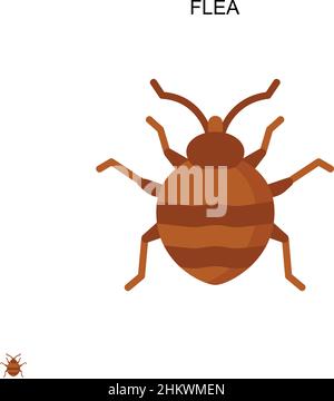 Icône de vecteur simple puce.Modèle de conception de symbole d'illustration pour élément d'interface utilisateur Web mobile. Illustration de Vecteur