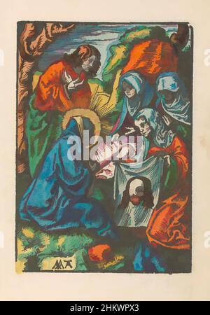L'art inspiré par Veronica montre le sudarium à Marie et à Jean, la petite passion (titre de la série), la passion stupide (titre de la série), Veronica montre le sudarium, la toile sueur avec l'empreinte du visage du Christ, à Marie et à Jean. L'imprimé fait partie d'un livre., imprimeur: Jacob Cornelisz, oeuvres classiques modernisées par Artotop avec une touche de modernité. Formes, couleur et valeur, impact visuel accrocheur sur l'art émotions par la liberté d'œuvres d'art d'une manière contemporaine. Un message intemporel qui cherche une nouvelle direction créative. Artistes qui se tournent vers le support numérique et créent le NFT Artotop Banque D'Images