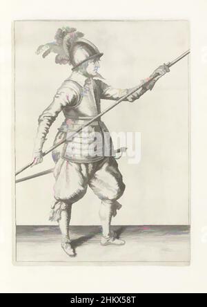 L'art inspiré par le soldat en levant sa lance en transférant sa main droite du point au pied de l'arme (non 23), c. 1600, Un soldat, pleine longueur, à droite, levant sa lance en avant en transférant sa main droite du point au pied de l'arme (, oeuvres classiques modernisées par Artotop avec un peu de modernité. Formes, couleur et valeur, impact visuel accrocheur sur l'art émotions par la liberté d'œuvres d'art d'une manière contemporaine. Un message intemporel qui cherche une nouvelle direction créative. Artistes qui se tournent vers le support numérique et créent le NFT Artotop Banque D'Images