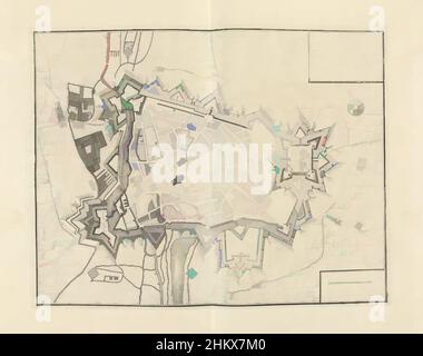 Art inspiré par la carte de Cambrai, 1710, Plan de la ville et citadelle de Cambray, carte de Cambrai, 1710. Légende A-P en bas à droite. Fait partie d'une collection groupée de plans de batailles et de villes célèbres dans la guerre de succession d'Espagne., imprimeur: Jacobus Harrewijn (attribué à, oeuvres classiques modernisées par Artotop avec un peu de modernité. Formes, couleur et valeur, impact visuel accrocheur sur l'art émotions par la liberté d'œuvres d'art d'une manière contemporaine. Un message intemporel qui cherche une nouvelle direction créative. Artistes qui se tournent vers le support numérique et créent le NFT Artotop Banque D'Images