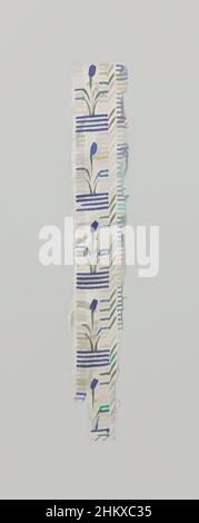 Art inspiré par fragment de tissu de soie multicolore avec un motif tulipe, fabricant: Wiener Werkstätte, Vienne, c. 1910 - c. 1925, soie, impression en bloc (impression de relief), hauteur 23 cm × largeur 3 cm, œuvres classiques modernisées par Artotop avec une touche de modernité. Formes, couleur et valeur, impact visuel accrocheur sur l'art émotions par la liberté d'œuvres d'art d'une manière contemporaine. Un message intemporel qui cherche une nouvelle direction créative. Artistes qui se tournent vers le support numérique et créent le NFT Artotop Banque D'Images