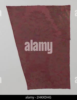Art inspiré par fragment de vin rouge soie damask avec motif de fleur et feuille de travail et soi-disant dentelle, fragment de vin rouge soie damask avec motif de forme de diamant avec fleur stylisée (y compris les œillets) et feuille de travail, autour de qui sont soi-disant dentelle., France, c. 1740 - c. 1760, œuvres classiques modernisées par Artotop avec une touche de modernité. Formes, couleur et valeur, impact visuel accrocheur sur l'art émotions par la liberté d'œuvres d'art d'une manière contemporaine. Un message intemporel qui cherche une nouvelle direction créative. Artistes qui se tournent vers le support numérique et créent le NFT Artotop Banque D'Images