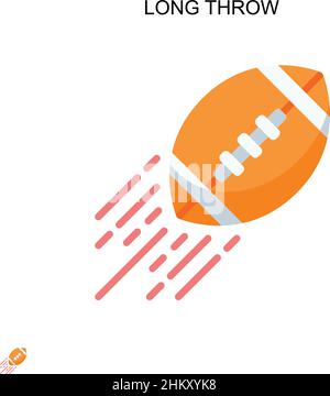 Icône vecteur simple à longue portée.Modèle de conception de symbole d'illustration pour élément d'interface utilisateur Web mobile. Illustration de Vecteur