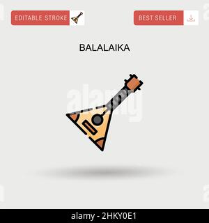 Balalaika simple vecteur icône. Illustration de Vecteur