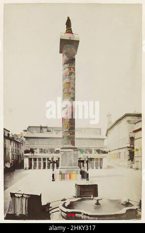 Art inspiré par la colonne de Trajan à Rome, Italie, Piazza Colonna, Rome, 1851 - 1900, Carton, papier, imprimé albumine, hauteur 145 mm × largeur 103 mm, oeuvres classiques modernisées par Artotop avec une touche de modernité. Formes, couleur et valeur, impact visuel accrocheur sur l'art émotions par la liberté d'œuvres d'art d'une manière contemporaine. Un message intemporel qui cherche une nouvelle direction créative. Artistes qui se tournent vers le support numérique et créent le NFT Artotop Banque D'Images