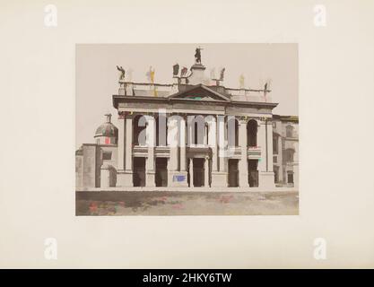 Art inspiré par la façade de Saint Jean du Latran à Rome, Italie, Facciata di S. Giovanni, Roma, Rome, 1851 - 1900, carton, Papier, imprimé albumine, hauteur 317 mm × largeur 444 mm, oeuvres classiques modernisées par Artotop avec une touche de modernité. Formes, couleur et valeur, impact visuel accrocheur sur l'art émotions par la liberté d'œuvres d'art d'une manière contemporaine. Un message intemporel qui cherche une nouvelle direction créative. Artistes qui se tournent vers le support numérique et créent le NFT Artotop Banque D'Images