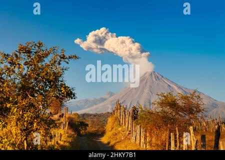 Volcan de feu.Colima.Mexique, Amérique du Nord Banque D'Images