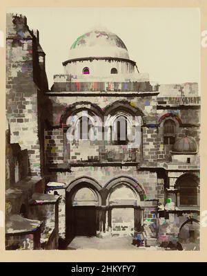 Art inspiré par S 27. L'Église du Saint-Sépulcre (entrée). Jérusalem., la photographie fait partie de la série de photographies d'Israël, de Palestine et de Syrie recueillies par Richard Polak., Félix Bonfils, Israël, c. 1895 - c. 1915, support photographique, papier, imprimé albumine, hauteur, Œuvres classiques modernisées par Artotop avec une touche de modernité. Formes, couleur et valeur, impact visuel accrocheur sur l'art émotions par la liberté d'œuvres d'art d'une manière contemporaine. Un message intemporel qui cherche une nouvelle direction créative. Artistes qui se tournent vers le support numérique et créent le NFT Artotop Banque D'Images