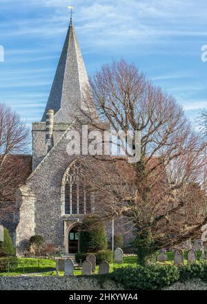 Église St Andrew à Alfriston Banque D'Images