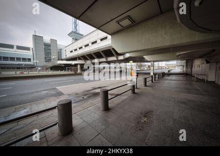 Berlin, Gemany, Charlottenburg, Futuristic ICC International Congress Center, construit en 1975-1079 Banque D'Images