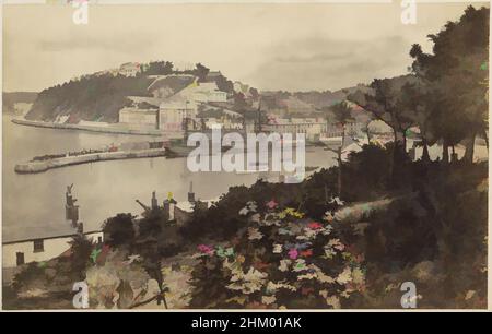 Art inspiré par la vue du port de Torquay avec Walden (Waldon) Hill en arrière-plan, partie de l'album de photographies de sites et de paysages en Angleterre et d'art., Torquay, c. 1850 - c. 1870, papier, imprimé albumine, hauteur 128 mm × largeur 202 mm, oeuvres classiques modernisées par Artotop avec une touche de modernité. Formes, couleur et valeur, impact visuel accrocheur sur l'art émotions par la liberté d'œuvres d'art d'une manière contemporaine. Un message intemporel qui cherche une nouvelle direction créative. Artistes qui se tournent vers le support numérique et créent le NFT Artotop Banque D'Images