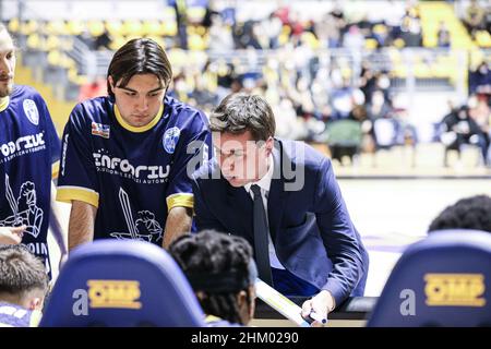 Italie- Panier, 6 febbraio 2022 LNP A2 Reale Mutua Torino vs Orlandina Panier Banque D'Images
