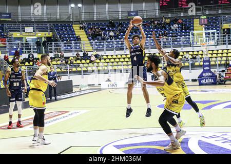 Italie- Panier, 6 febbraio 2022 LNP A2 Reale Mutua Torino vs Orlandina Panier Banque D'Images