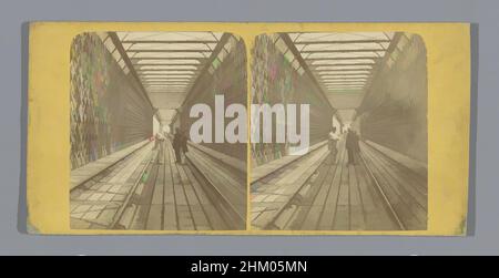 Art inspiré par les hommes sur les rails sur le Dombrücke à Cologne, Cologne (Prusse). Le Pont de fer. Galerie du chemin de fer, Dombrücke, c. 1860 - c. 1880, carton, imprimé albumine, hauteur 85 mm × largeur 170 mm, oeuvres classiques modernisées par Artotop avec une touche de modernité. Formes, couleur et valeur, impact visuel accrocheur sur l'art émotions par la liberté d'œuvres d'art d'une manière contemporaine. Un message intemporel qui cherche une nouvelle direction créative. Artistes qui se tournent vers le support numérique et créent le NFT Artotop Banque D'Images