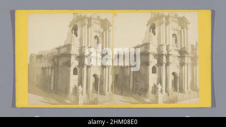 Art inspiré par la vue de la cathédrale de Syracuse, Temple de Minerve (Cathédrale) (Syracuse), Syracuse, c. 1850 - c. 1880, support photographique, carton, imprimé albumine, hauteur 89 mm × largeur 176 mm, oeuvres classiques modernisées par Artotop avec une touche de modernité. Formes, couleur et valeur, impact visuel accrocheur sur l'art émotions par la liberté d'œuvres d'art d'une manière contemporaine. Un message intemporel qui cherche une nouvelle direction créative. Artistes qui se tournent vers le support numérique et créent le NFT Artotop Banque D'Images