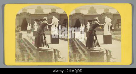 Art inspiré par les sculptures dans le jardin Central à l'exposition universelle de 1867, Groupe de statues dans le jardin Central, le Colin-Maillard, exposition universelle de 1867, Léon & Lévy, Paris, 1867, carton, Papier, imprimé albumine, hauteur 83 mm × largeur 171 mm, oeuvres classiques modernisées par Artotop avec une touche de modernité. Formes, couleur et valeur, impact visuel accrocheur sur l'art émotions par la liberté d'œuvres d'art d'une manière contemporaine. Un message intemporel qui cherche une nouvelle direction créative. Artistes qui se tournent vers le support numérique et créent le NFT Artotop Banque D'Images