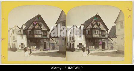 Art inspiré par la maison historique à Oberlahnstein, Allemagne, ancienne Maison à Oberlahnstein, vues sur le Rhin et ses environs, Der Rhein und seine Umgebungen, William England, Lahnstein, 1867 - 1868, carton, Papier, imprimé albumine, hauteur 83 mm × largeur 172 mm, oeuvres classiques modernisées par Artotop avec une touche de modernité. Formes, couleur et valeur, impact visuel accrocheur sur l'art émotions par la liberté d'œuvres d'art d'une manière contemporaine. Un message intemporel qui cherche une nouvelle direction créative. Artistes qui se tournent vers le support numérique et créent le NFT Artotop Banque D'Images