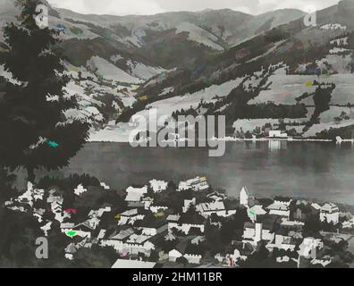 Art inspiré par View of Zell am See et The Zeller See, éditeur: C.J.S., Zell am See, éditeur: Salzburg, c. 1950 - c. 1960, support photographique, impression en gélatine argentée, hauteur 62 mm × largeur 82 mm, œuvres classiques modernisées par Artotop avec une touche de modernité. Formes, couleur et valeur, impact visuel accrocheur sur l'art émotions par la liberté d'œuvres d'art d'une manière contemporaine. Un message intemporel qui cherche une nouvelle direction créative. Artistes qui se tournent vers le support numérique et créent le NFT Artotop Banque D'Images