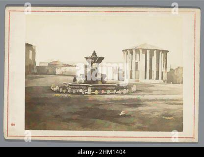 Art inspiré par le Temple d'Hercules Invictus sur le Forum Boarium, Rome, Temple de Vesta à Rome, Tomasso Cuccioni, Rome, 1855 - 1885, carton, Papier, imprimé albumine, hauteur 68 mm × largeur 100 mm, oeuvres classiques modernisées par Artotop avec une touche de modernité. Formes, couleur et valeur, impact visuel accrocheur sur l'art émotions par la liberté d'œuvres d'art d'une manière contemporaine. Un message intemporel qui cherche une nouvelle direction créative. Artistes qui se tournent vers le support numérique et créent le NFT Artotop Banque D'Images