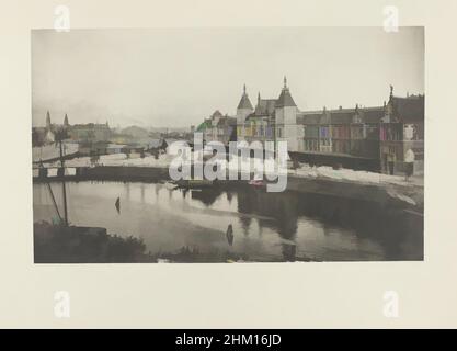 Art inspiré par la gare centrale, vu de l'église Saint-Nicolas, Amsterdam, l'église de Posthoorn, bâtiment administratif, Eilandskerk, Kamperhoofd, tramway Noord-Hollandsche, gare centrale, Gerrit Hendricus Heinen, H. Kleinmann & Co, Amsterdam, ch. 1889 - en 1894 ou avant, le papier, les œuvres classiques modernisées par Artotop avec un peu de modernité. Formes, couleur et valeur, impact visuel accrocheur sur l'art émotions par la liberté d'œuvres d'art d'une manière contemporaine. Un message intemporel qui cherche une nouvelle direction créative. Artistes qui se tournent vers le support numérique et créent le NFT Artotop Banque D'Images