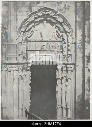 Art inspiré par le portail ouest de la Cathédrale de Chartres, Cathédrale de Chartres Côte occidentale porte latérale de droite XII siècle, Monographie de la Cathédrale de Chartres (...), Paris 1867 (titre de la série), plaque VII de Monographie de la Cathédrale de Chartres, Charles Nègre, éditeur, Œuvres classiques modernisées par Artotop avec une touche de modernité. Formes, couleur et valeur, impact visuel accrocheur sur l'art émotions par la liberté d'œuvres d'art d'une manière contemporaine. Un message intemporel qui cherche une nouvelle direction créative. Artistes qui se tournent vers le support numérique et créent le NFT Artotop Banque D'Images