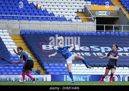 BIRMINGHAM, ROYAUME-UNI.FÉV 6th Shannon O'Brien, de Leicester City, s'oriente vers le but lors du match de la Super League féminine de Barclays FA entre Birmingham City et Leicester City à St Andrews, Birmingham, le dimanche 6th février 2022.(Crédit : Kieran Riley | INFORMATIONS MI) crédit : INFORMATIONS MI et sport /Actualités Alay Live Banque D'Images