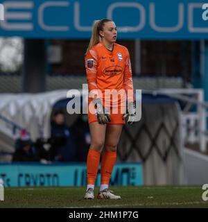 Birmingham, Royaume-Uni.6th févr. 2022.Emily Ramsey (21 Birmingham City) dans le match WSL entre Birmingham City et Leicester City à St. Andrews.Gareth Evans/SPP crédit: SPP Sport presse photo./Alamy Live News Banque D'Images