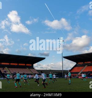 Londres, Royaume-Uni.06th févr. 2022.Londres, Angleterre, 6th 2022 février Tottenham et Brighton pendant le match de football de la FA WSL entre Tottenham et Brighton au stade de Hive à Londres, Angleterre Daniela Torres/SPP crédit: SPP Sport Press photo./Alamy Live News Banque D'Images