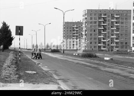 Centre de recherche 'Centre scientifique Pouchinsky pour la recherche biologique“ Académie russe des sciences, Pouchino, région de Moscou, URSS, Russie,24 avril 1976 Banque D'Images