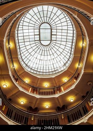 La Bibliothèque nationale de Finlande, Interior, Helsinki, comté d'Uusimaa, Finlande Banque D'Images