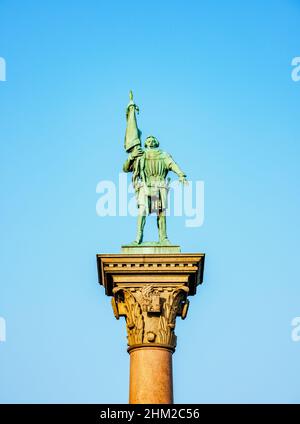 Engelbrekt Engelbrektsson Monument dans le jardin de l'hôtel de ville, Stockholm, Comté de Stockholm, Suède Banque D'Images