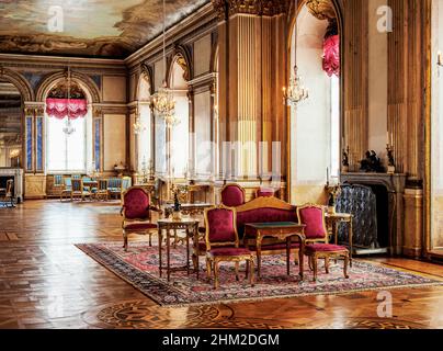 Le Palais Royal, intérieur, Stockholm, Comté de Stockholm, Suède Banque D'Images