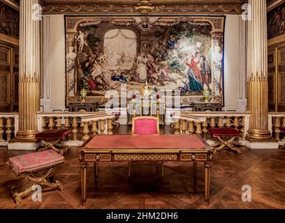 Le Palais Royal, intérieur, Stockholm, Comté de Stockholm, Suède Banque D'Images