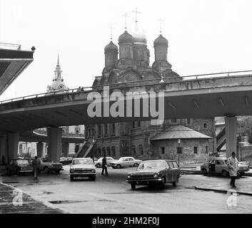 Sityscape, Moscou, Russie, URSS, avril 1976 Banque D'Images