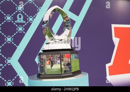 Las Vegas, États-Unis.06th févr. 2022.Une vue du joueur du trophée de jeu au NFL Pro Bowl 2022 au stade Allegiant de Las Vegas, Nevada, le dimanche 6 février 2022.Photo de James Atoa/UPI crédit: UPI/Alay Live News Banque D'Images